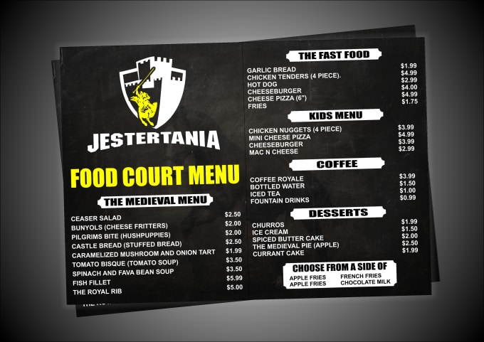 Gig Preview - Design restaurant menu, food menu, digital menu