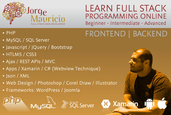 Gig Preview - Teach you online PHP, HTML5, css3, javascript, jquery, bootstrap, convert layout