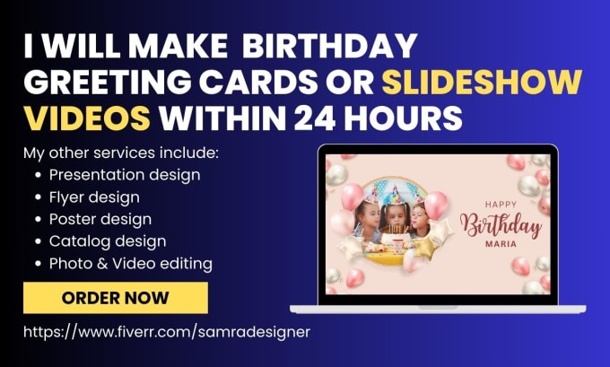 Bestseller - create birthday greeting cards or slideshow videos