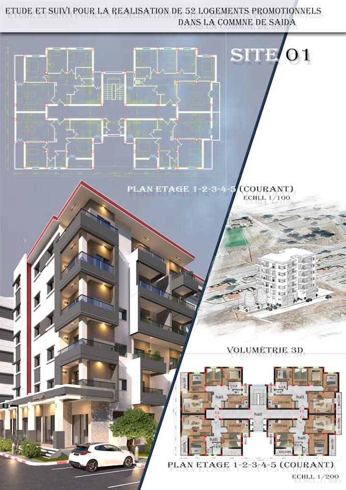 Gig Preview - Post production  architecture project with photoshop