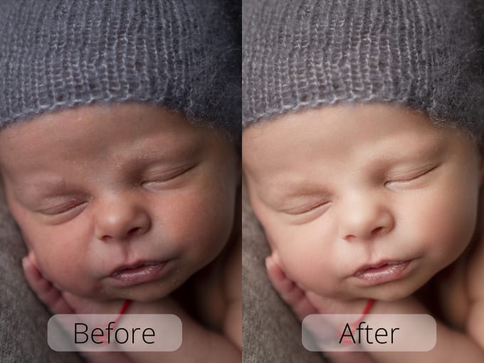 Gig Preview - Edit your newborn photos in photoshop