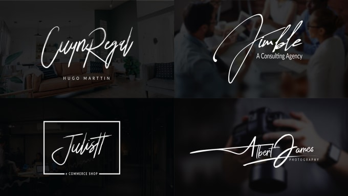 Gig Preview - Do 5 luxury signature or typography logo design