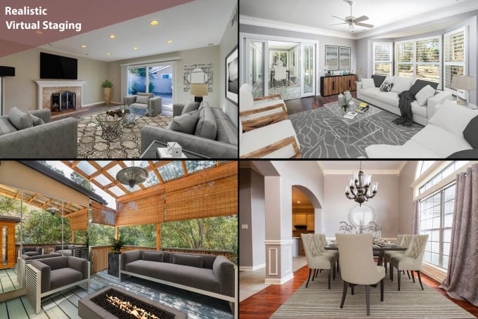 Gig Preview - Do stunning virtual staging for real estate listing