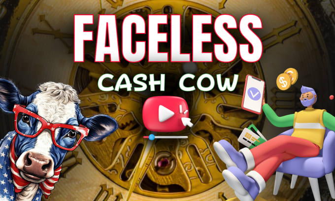 Gig Preview - Make faceless cash cow youtube videos with free voiceover, script and thumbnail