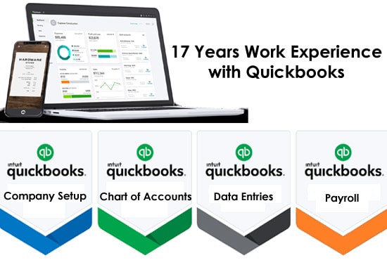 Gig Preview - Do bookkeeping, maintain any quickbooks task and new setup