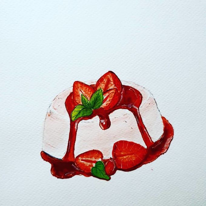 Bestseller - paint foods or dessert using watercolor illustration of your choice