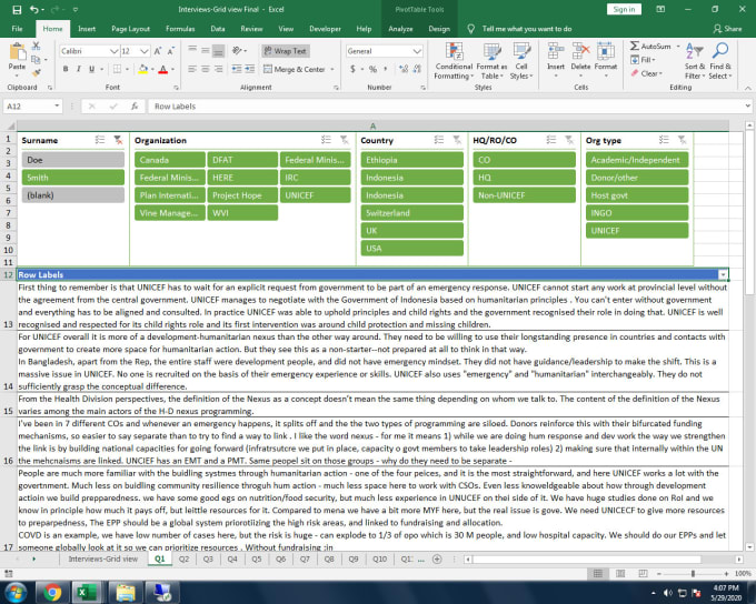 Gig Preview - Solve or create formulas for excel and google sheets