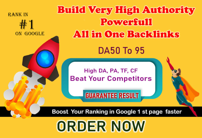 Gig Preview - Creating 15 high authority unique dofollow backlinks