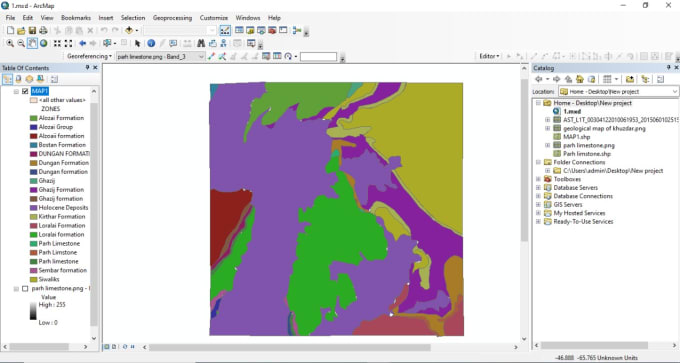 Gig Preview - Geospatial analysis, digitizing maps, processing aster data