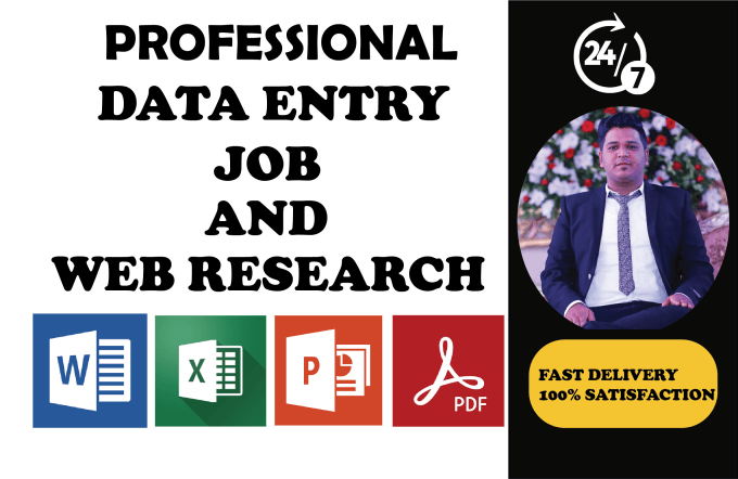 Gig Preview - Do professional data entry and web research