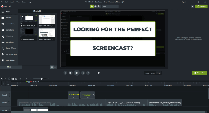 Gig Preview - Make the perfect screencast tutorial for your website or software