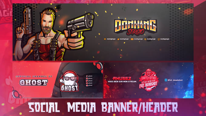 Gig Preview - Design an ultimate gaming banner for kick, youtube, twitch , twitter