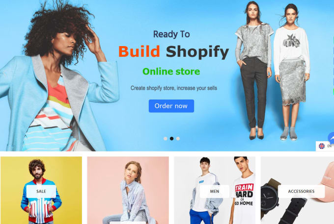 Gig Preview - Build shopify ecommerce website and store