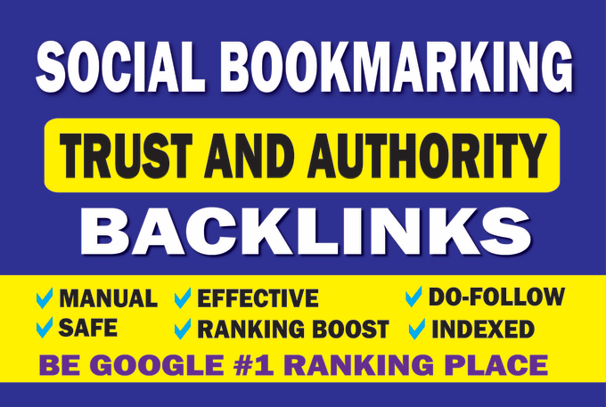 Gig Preview - Rank your website google 1st page by bookmark SEO backlinks