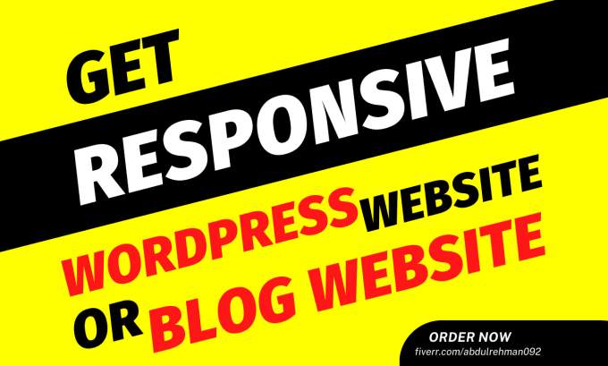 Gig Preview - Create responsive wordpress website design or wordpress blog