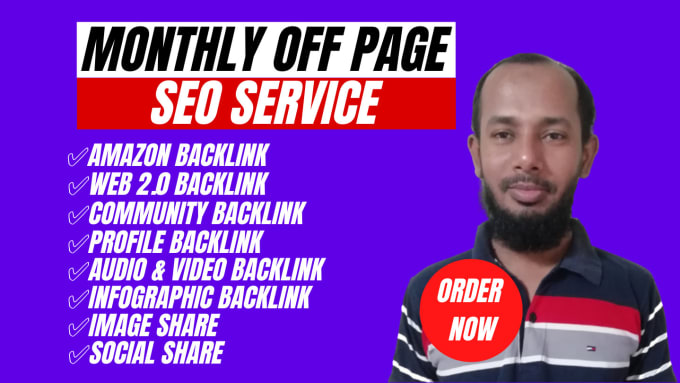 Gig Preview - Deliver a white hat complete monthly off page SEO service for google top