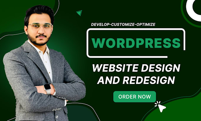 Gig Preview - Do wordpress website design and redesign wordpress elementor