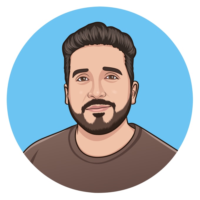 Gig Preview - Make your photo into cool vector cartoon for profile picture