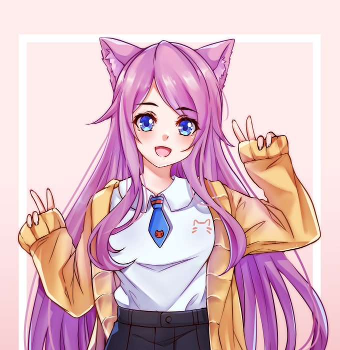 Gig Preview - Draw anime style for fanart, vtuber, and oc