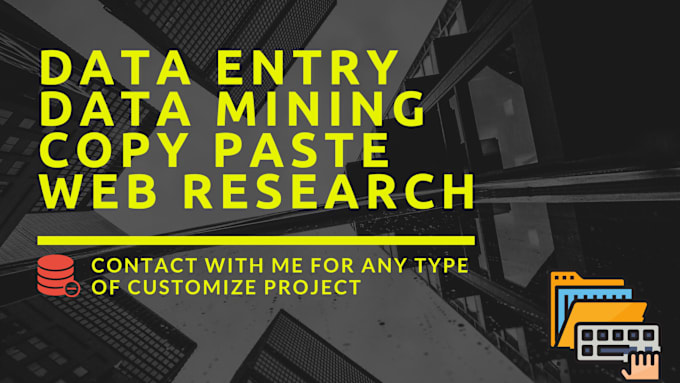 Gig Preview - Be your virtual assistant for data entry typing work job, web rsearch