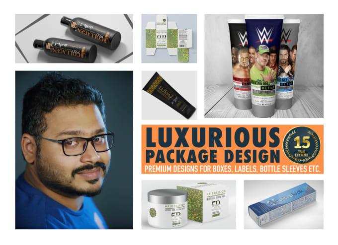 Gig Preview - Provide elegant and luxurious product packaging design