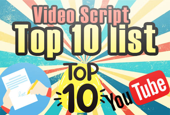 Gig Preview - Write top 10 list script for your youtube video