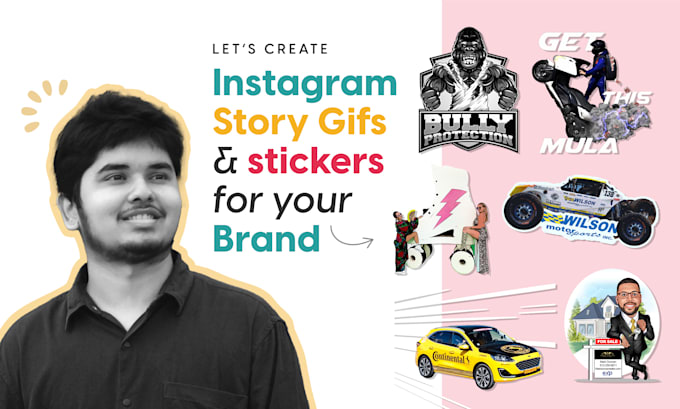 Gig Preview - Create instagram giphy custom story gif sticker