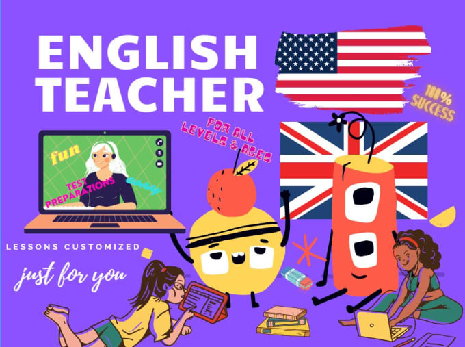 Gig Preview - Be your online english tutor via skype