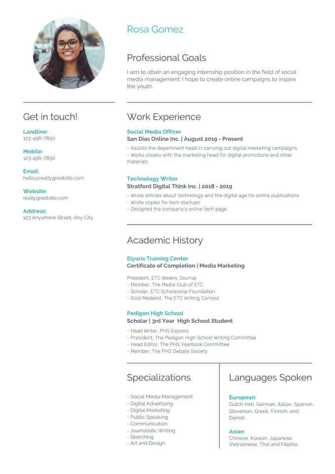 Gig Preview - Design professional resume, cover letter template