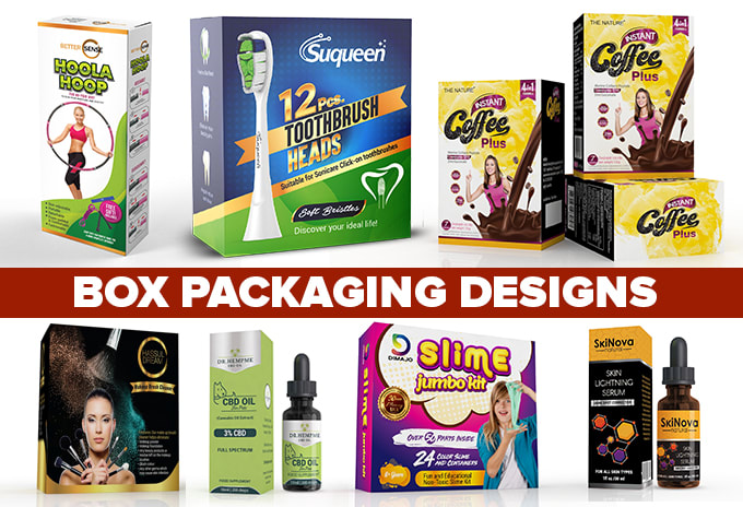 Gig Preview - Do box packaging design product packaging design