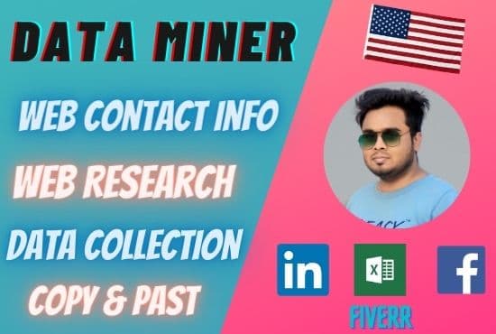 Gig Preview - Do data miner,web data collection and minnig 24 hr