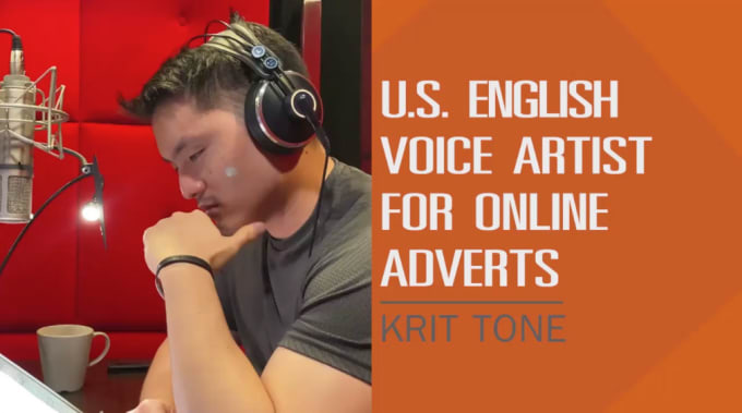 Gig Preview - Be your male US american voice artist for online ads voiceovers