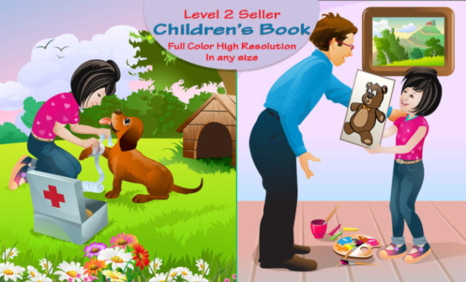 Bestseller - create cute children book illustration in any style