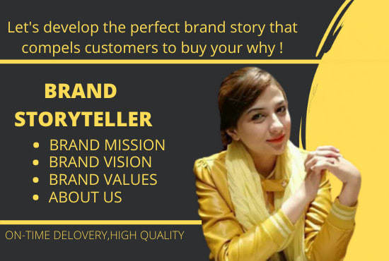 Gig Preview - Write your brand story and mission statement