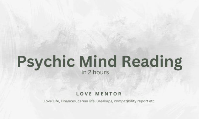 Gig Preview - Do psychic mind reading with your loved ones in 2 hrs