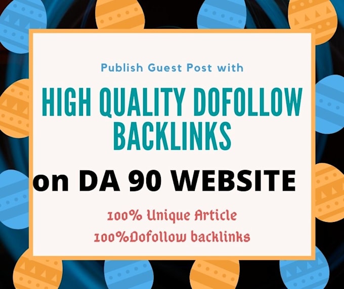 Gig Preview - Publish guest post with quality dofollow backlink on 90 da website