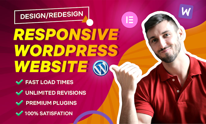 Gig Preview - Create responsive wordpress, woocommerce website