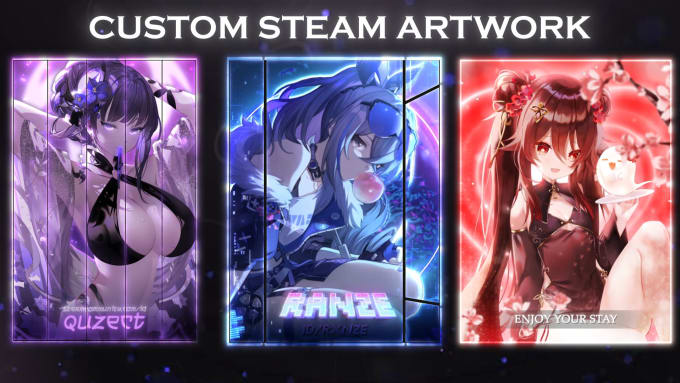 Gig Preview - Create custom animated steam artwork