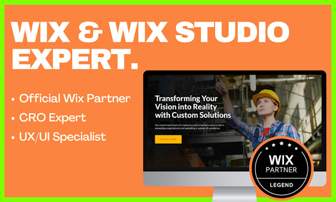 Gig Preview - Design or redesign your responsive wix website or wix studio website