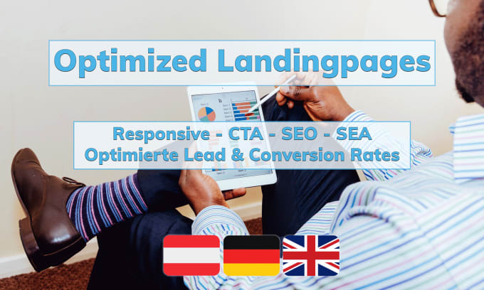 Gig Preview - Build your german landingpage for more sales and leads