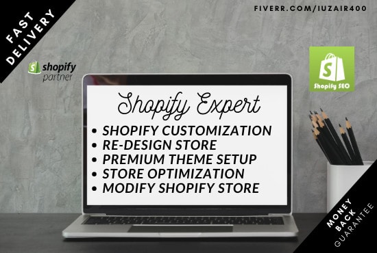 Gig Preview - Do shopify customization or modify your store