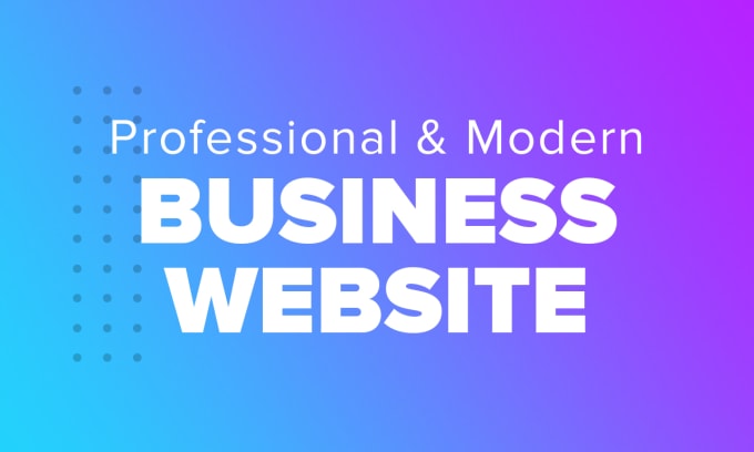 Gig Preview - Design and develop a business website in wordpress