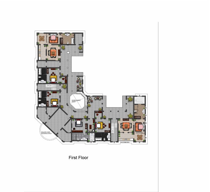 Gig Preview - Redraw 2d floor plan and its rendering