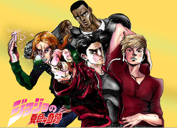 Bestseller - draw you in the jojo art style