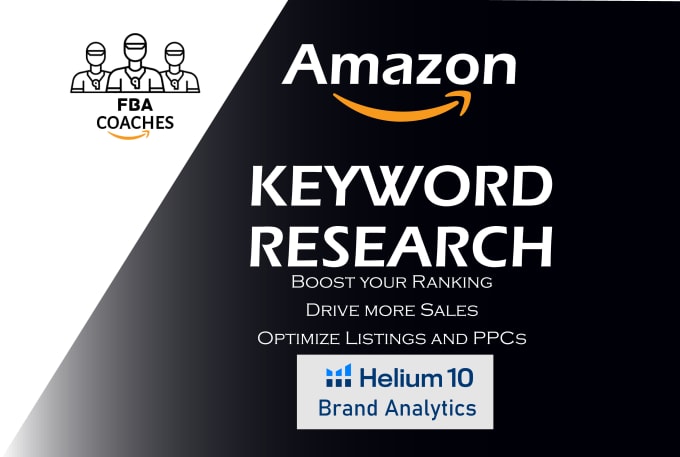 Gig Preview - Do amazon keyword research from helium10 and brand analytics