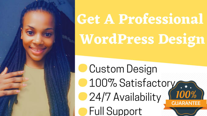 Gig Preview - Create a wordpress website design, design wordpress website