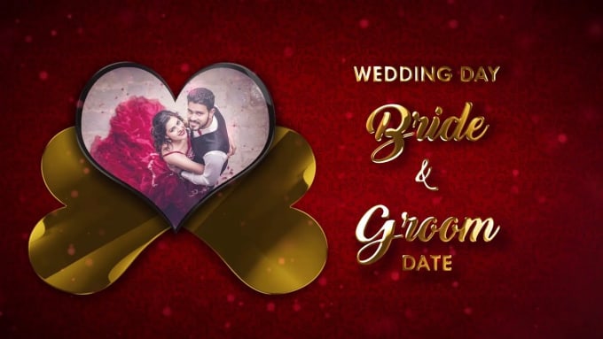 Gig Preview - Make animated wedding invitation video