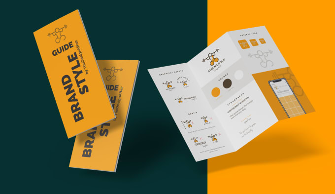 Gig Preview - Design brand style guide, brand design and custom business logo design