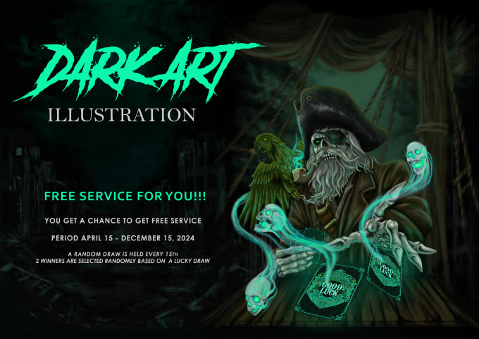 Gig Preview - Create hand draw dark art, horror and nsfw illustration