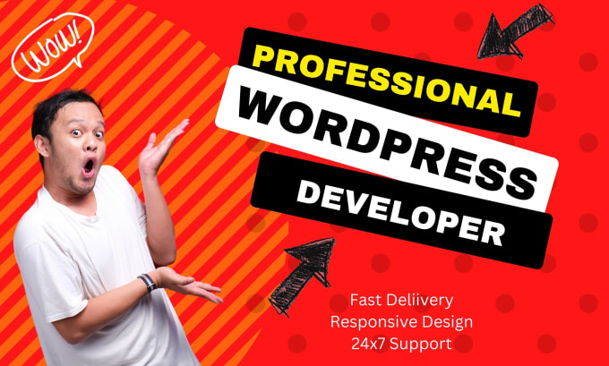 Gig Preview - Be your wordpress website designer and wordpress developer